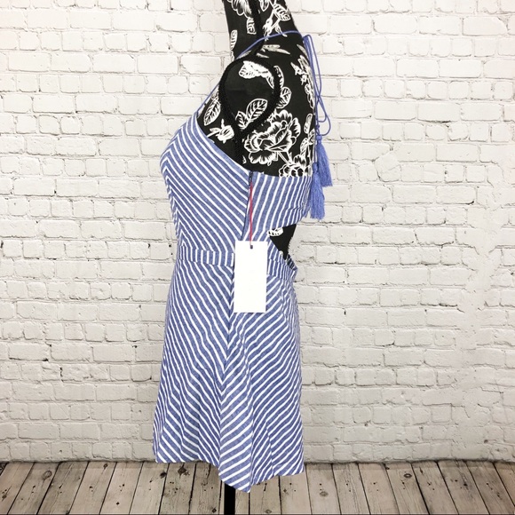 The Jetset Diaries Haven Romper Chambray Stripe - Picture 4 of 6